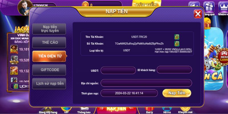Ưu điểm khi tham gia Nạp tiền 68 Game Bài